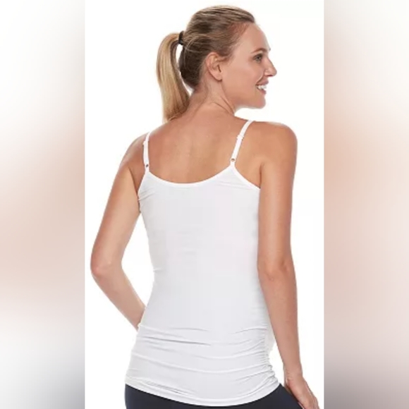 A GLOW, Maternity Seamless Tank, Set of 2, Black & White, Size Large. - Picture 4 of 6